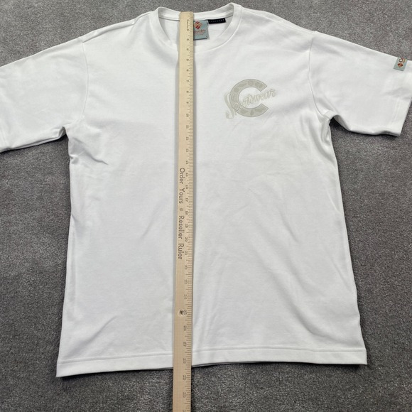 Columbia Sportswear Mens White Heritage T Shirt Size S Graphic Logo Tee - Picture 7 of 13